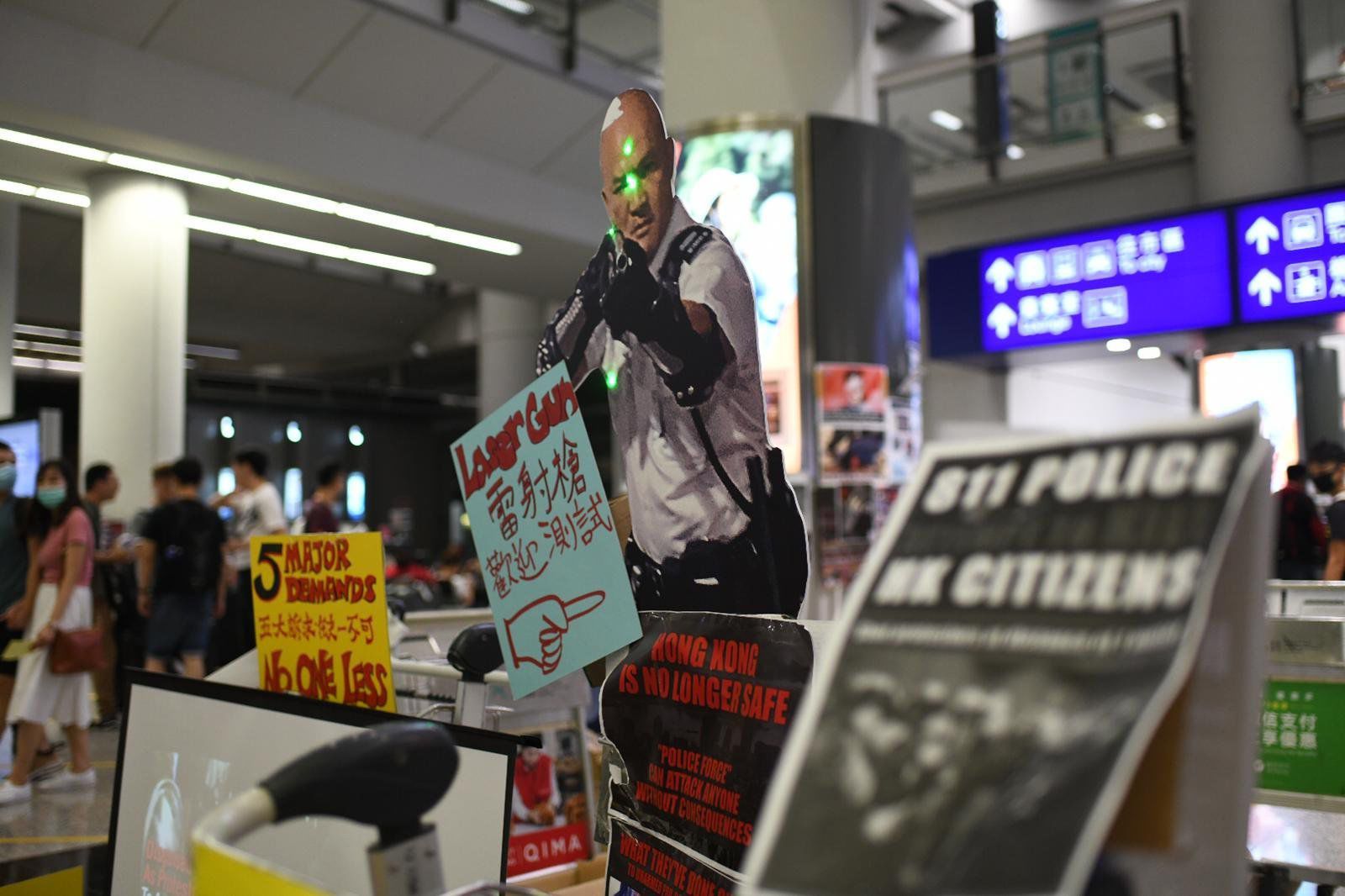 HK International Airport Operations Disrupted by Protesters